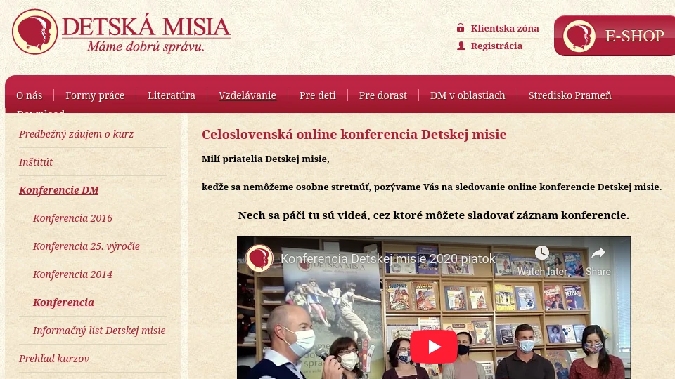 KONFERENCIA DETSKEJ MISIE